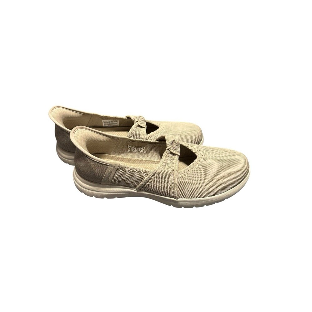 Skechers Slip-ins Women’s Size 9.5 New Taupe Mary Jane Style Audrey